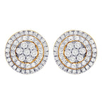 Carnation Diamond Cluster Earrings – 2 CTW