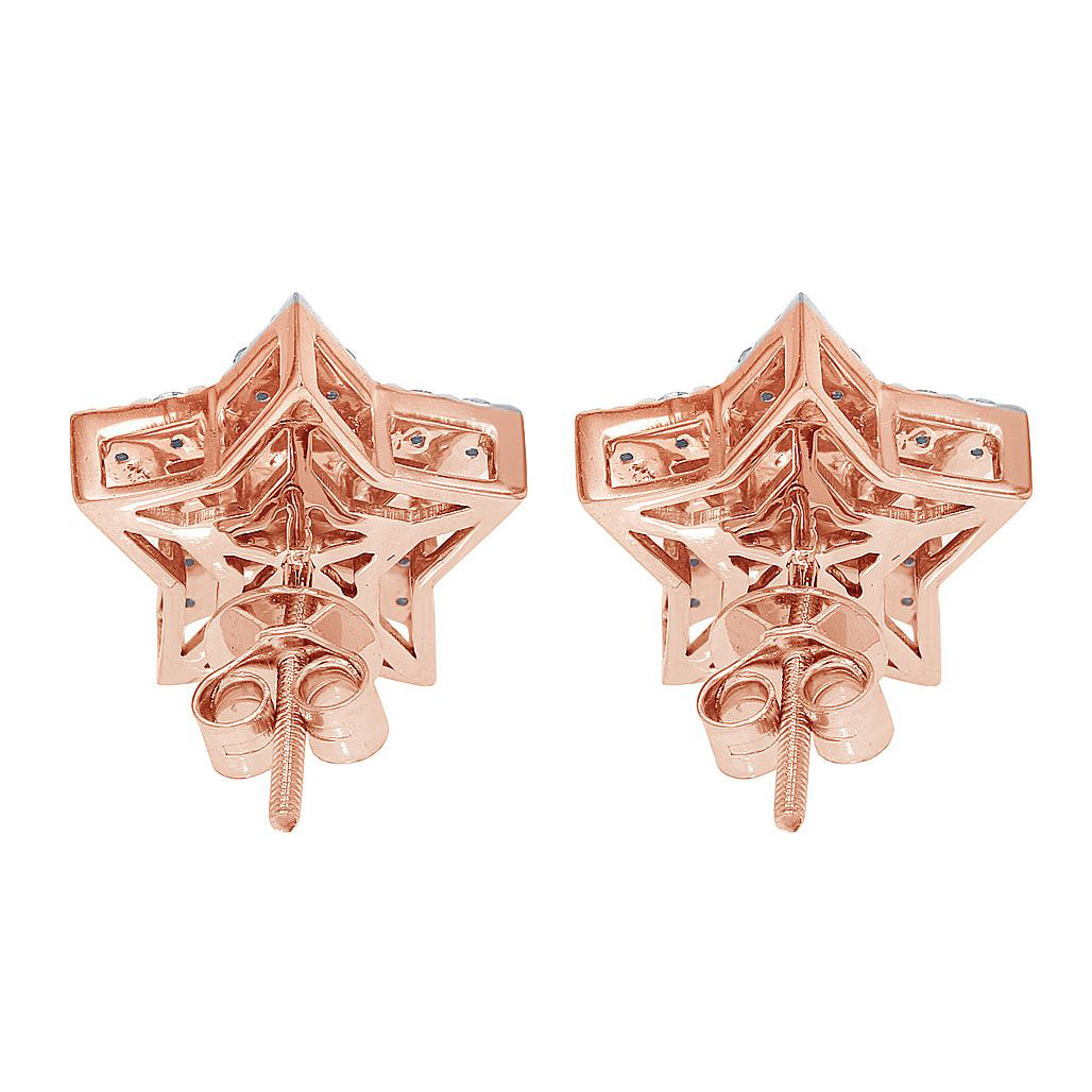 Star Round Diamond Earrings – 3.5 CTW