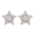 Star Round Diamond Earrings – 3.5 CTW