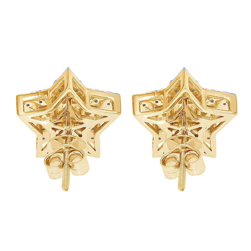 Star Round Diamond Earrings – 3.5 CTW