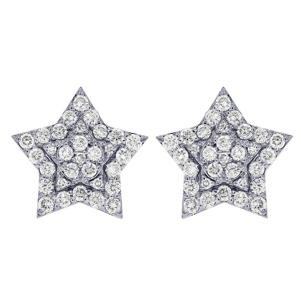 Star Round Diamond Earrings – 3.5 CTW
