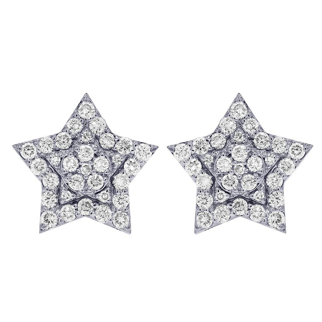 Star Round Diamond Earrings – 3.5 CTW