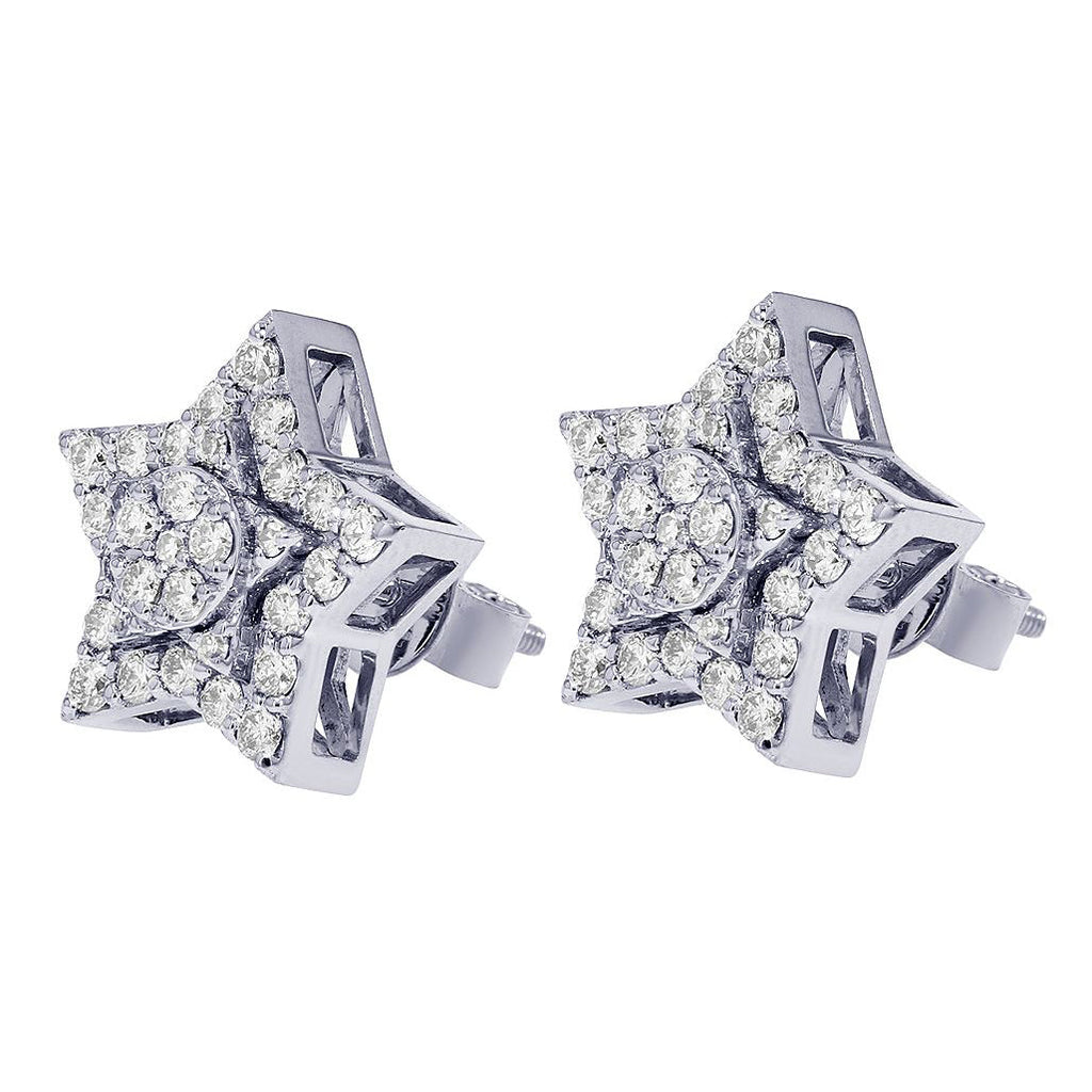 Star Round Diamond Earrings – 3.5 CTW