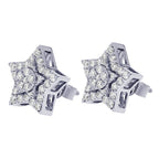 Star Round Diamond Earrings – 3.5 CTW