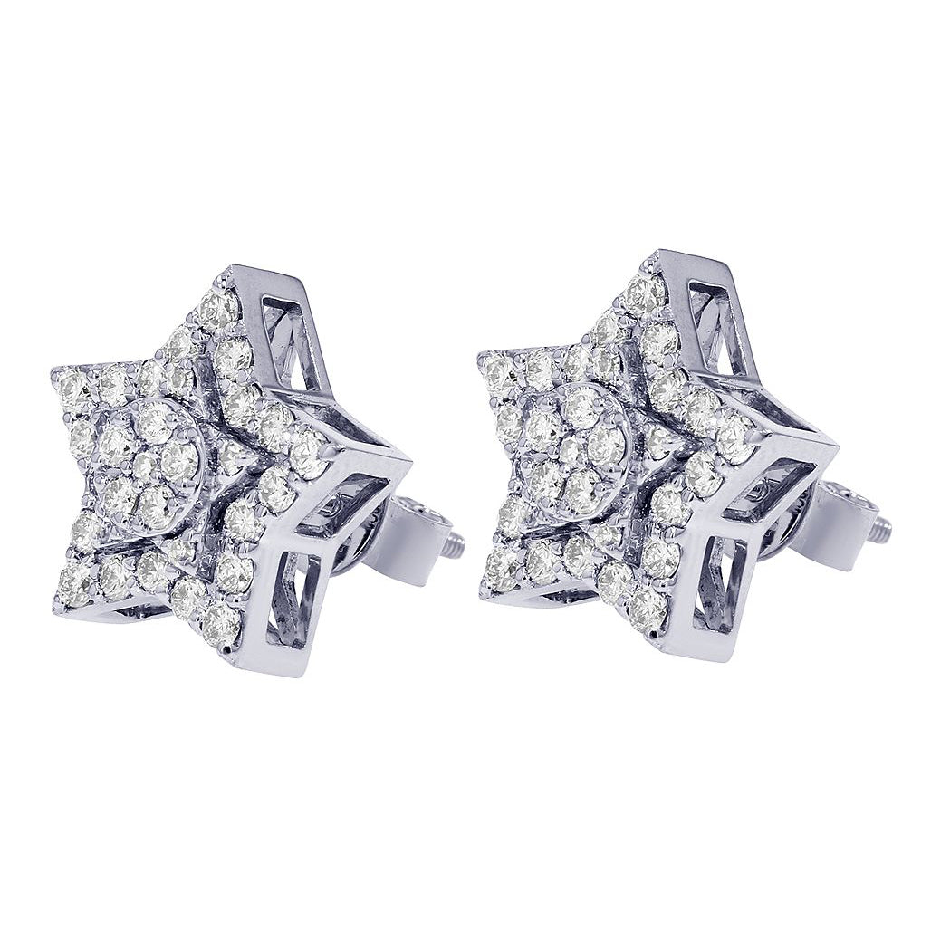 Star Round Diamond Earrings – 3.5 CTW