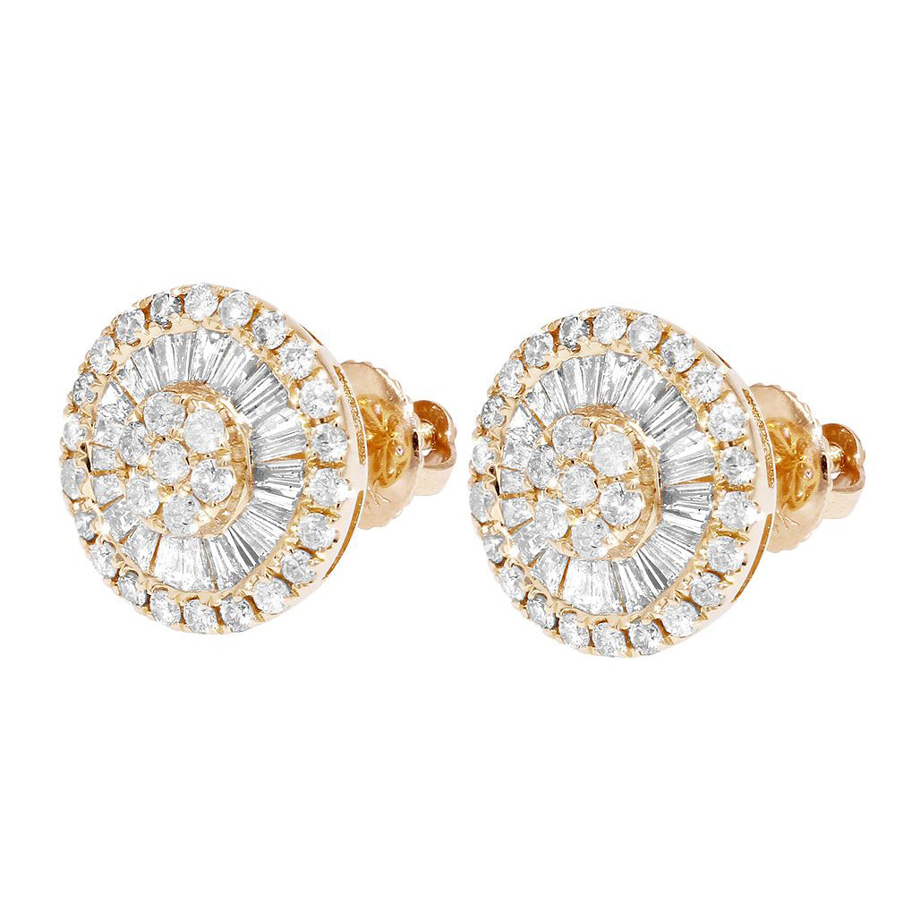 Round Diamond Cluster Earrings – 3 CTW