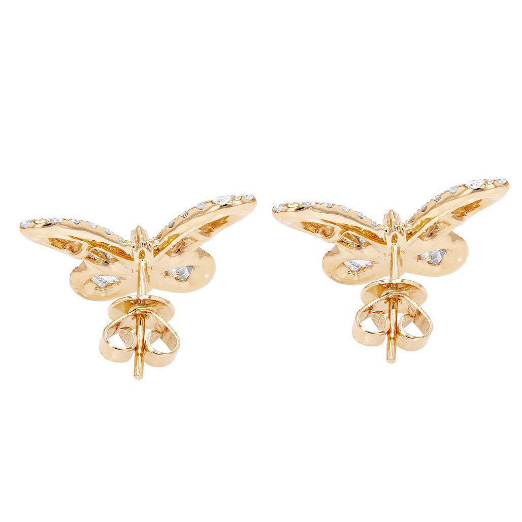 Butterfly Shaped Diamond Earrings – 3 CTW