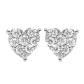 Heart Shaped Diamond Earrings – 2.9 CTW