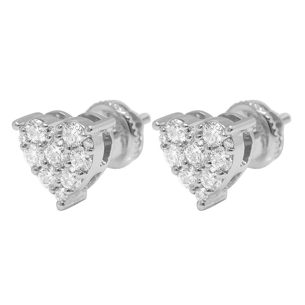 Heart Shaped Diamond Earrings – 2.9 CTW