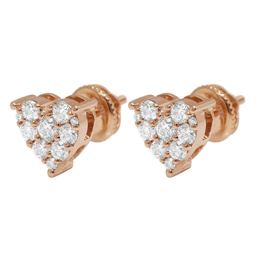 Heart Shaped Diamond Earrings – 2.9 CTW