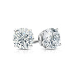 2.00 Tcw IGI Certified Round Diamond Stud Earring
