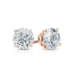 2.00 Tcw IGI Certified Round Diamond Stud Earring