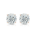 2.00 Tcw IGI Certified Round Diamond Stud Earring