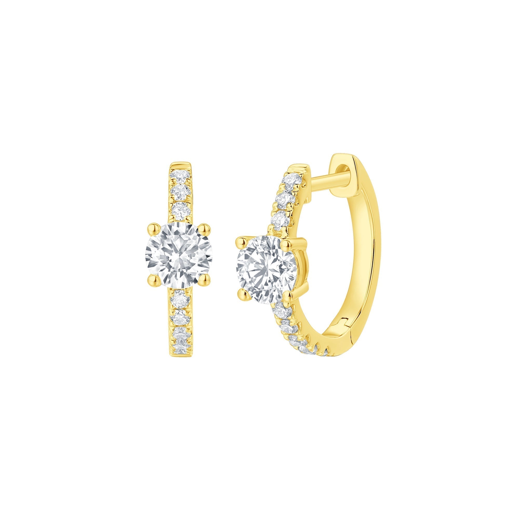 Round Cut Diamond Earrings – 1.95 CTW