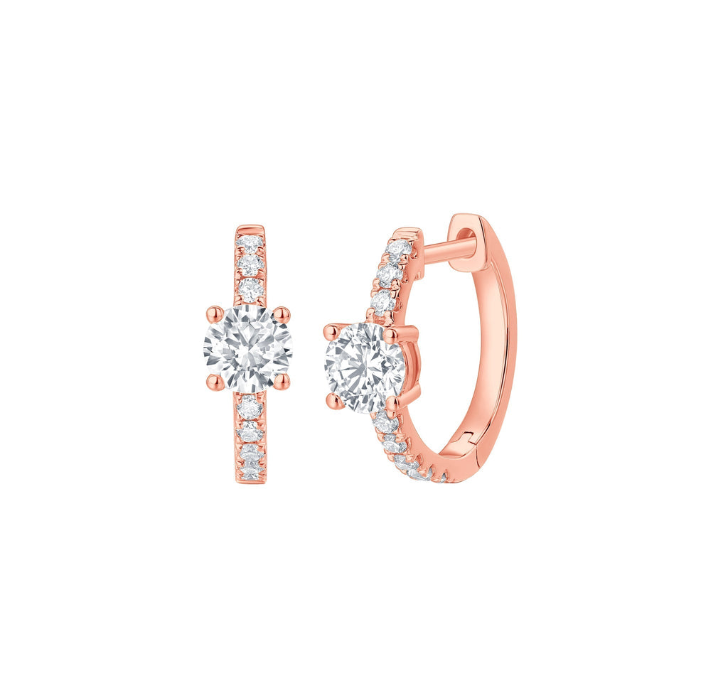Round Cut Diamond Earrings – 1.95 CTW