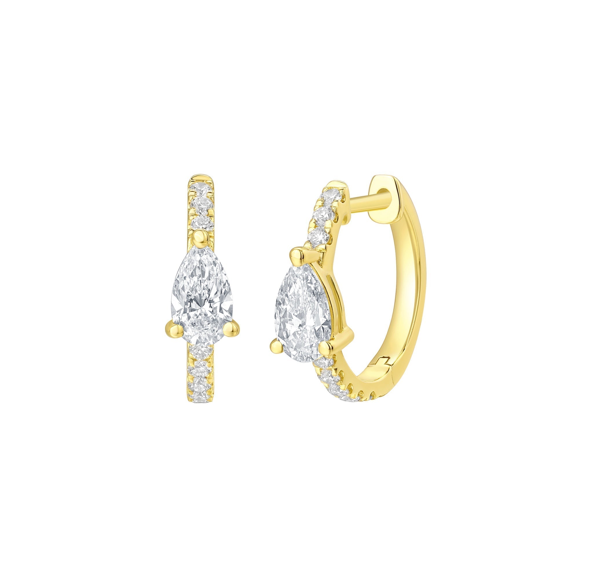 Pear Cut Diamond Earrings – 2.15 CTW