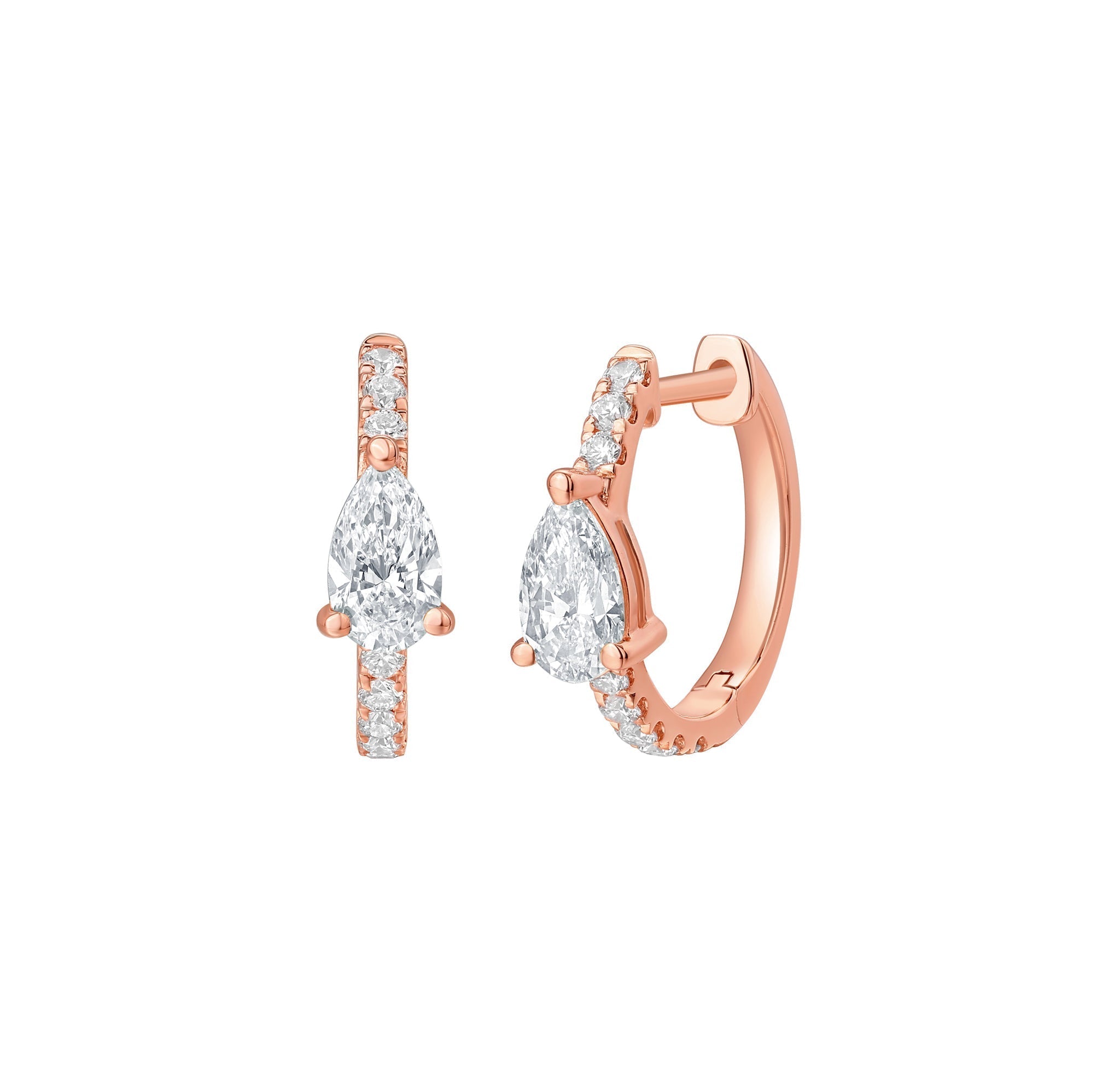 Pear Cut Diamond Earrings – 2.15 CTW