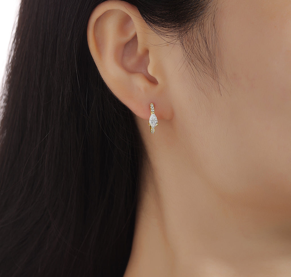 Pear Cut Diamond Earrings – 2.15 CTW