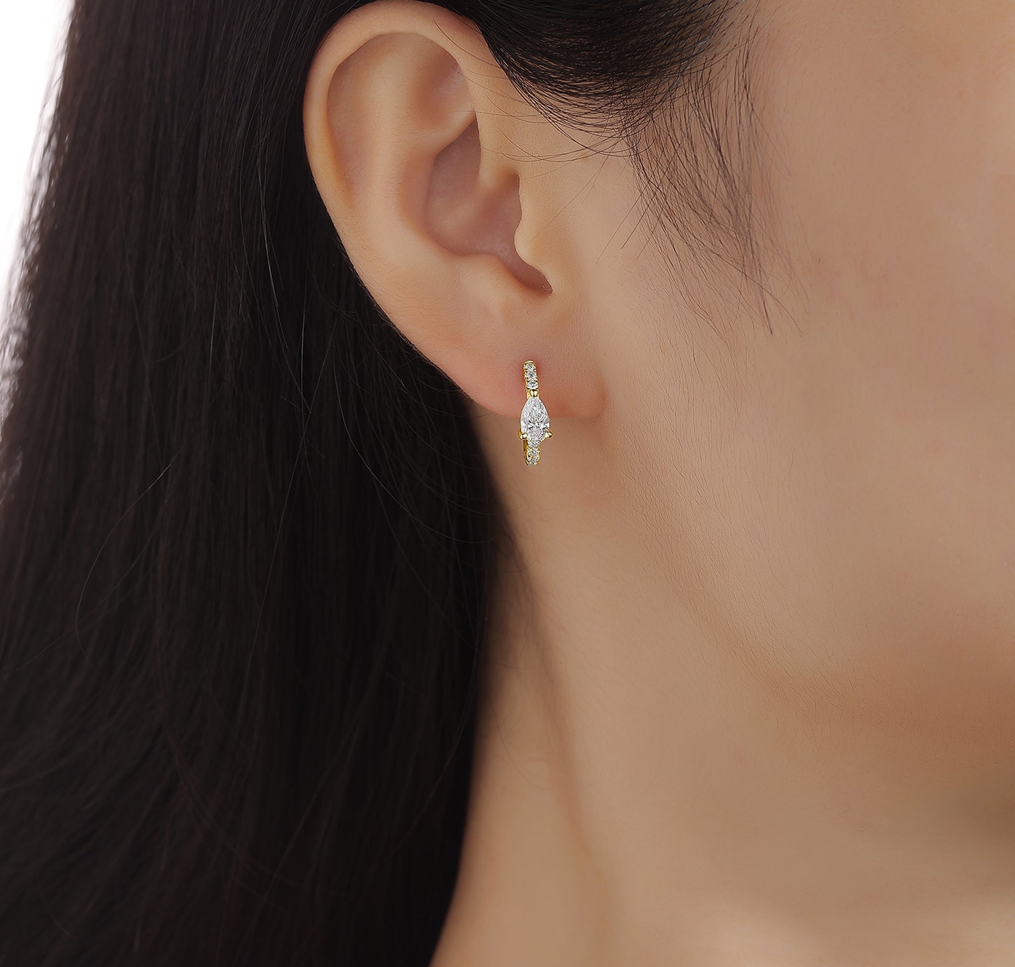 Pear Cut Diamond Earrings – 2.15 CTW