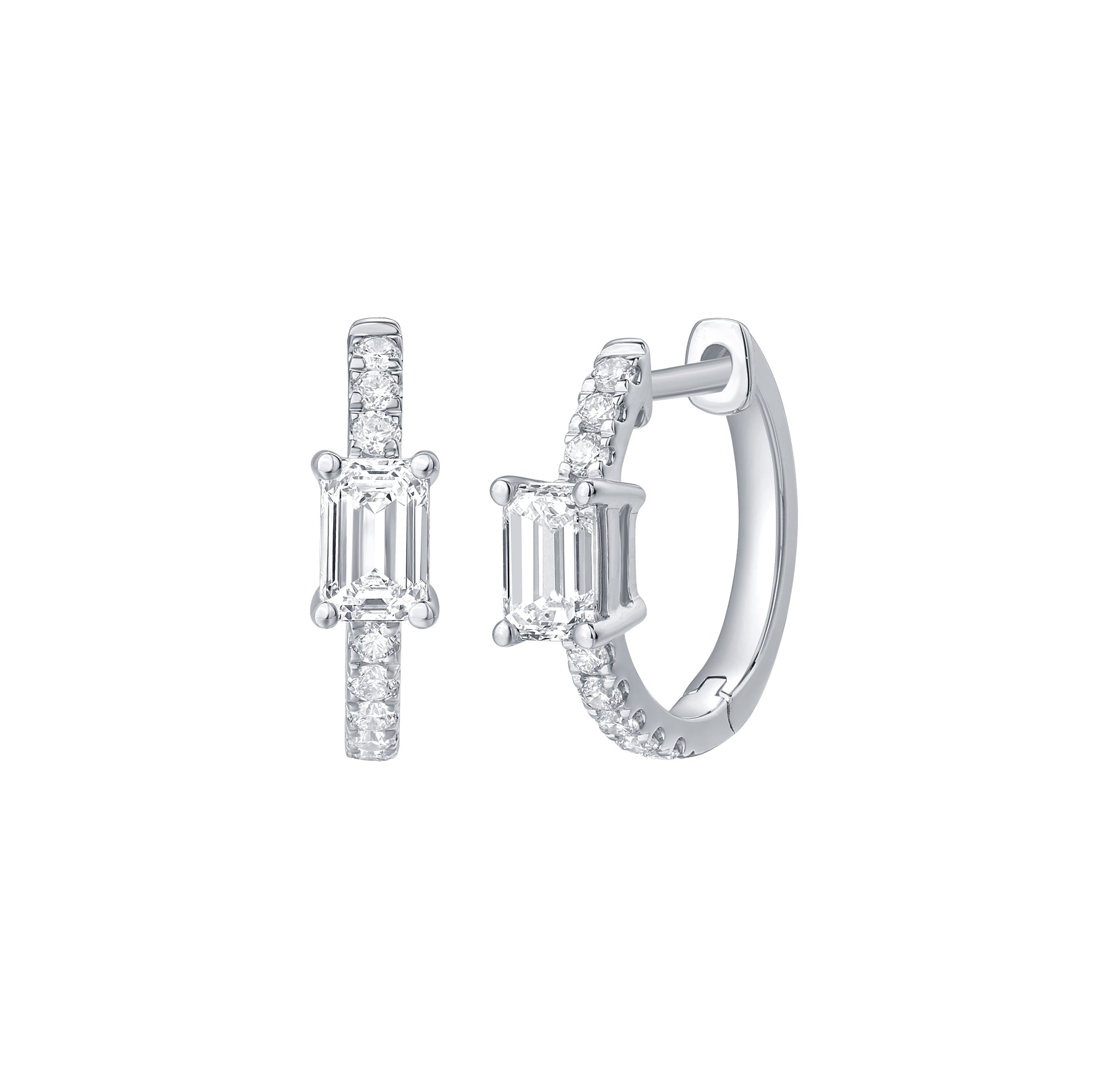Emerald Cut Diamond Earrings – 2.15 CTW
