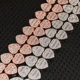 10MM Heart Baguette Diamond Necklace