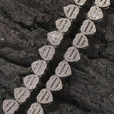 10MM Heart Baguette Diamond Necklace