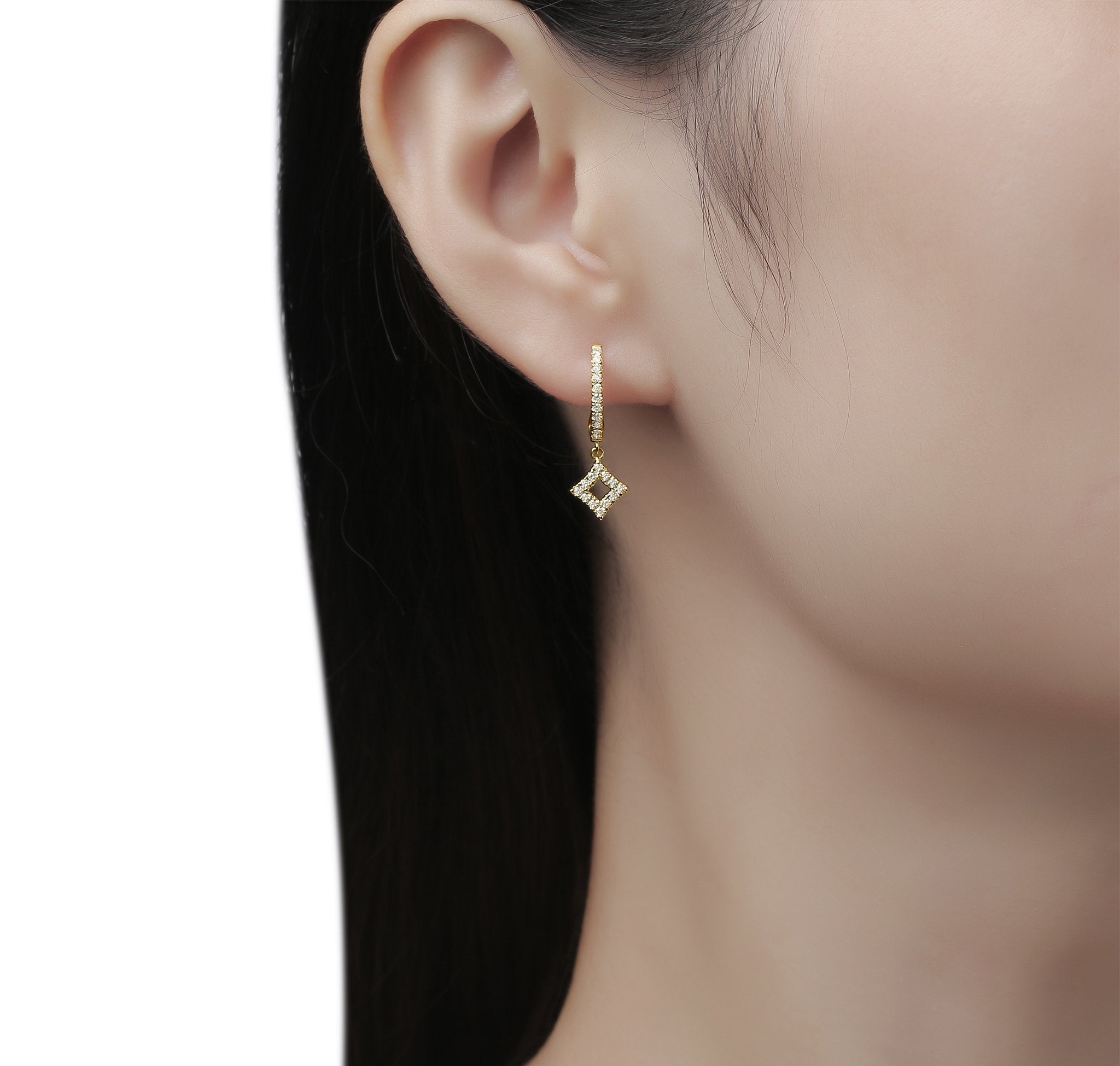 Delicate Hoop Earrings – 1.6 CTW