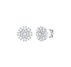 Diamond Cluster Earrings 
– 1.7 CTW