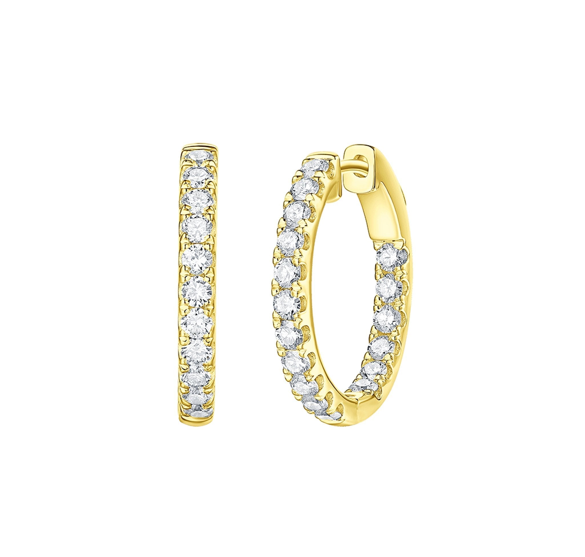 Diamond Hoop Earrings – 4.5 CTW