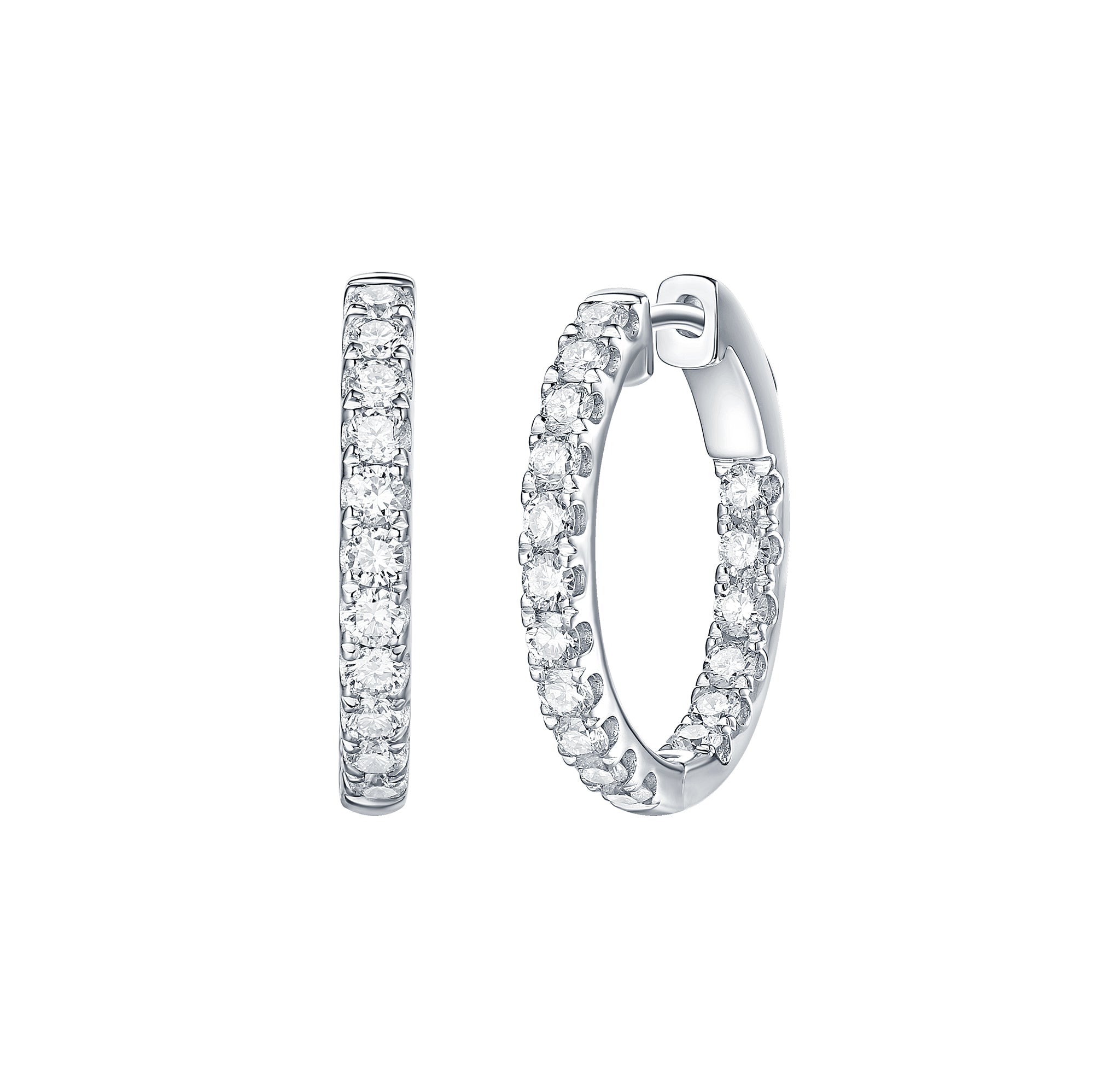 Diamond Hoop Earrings – 4.5 CTW