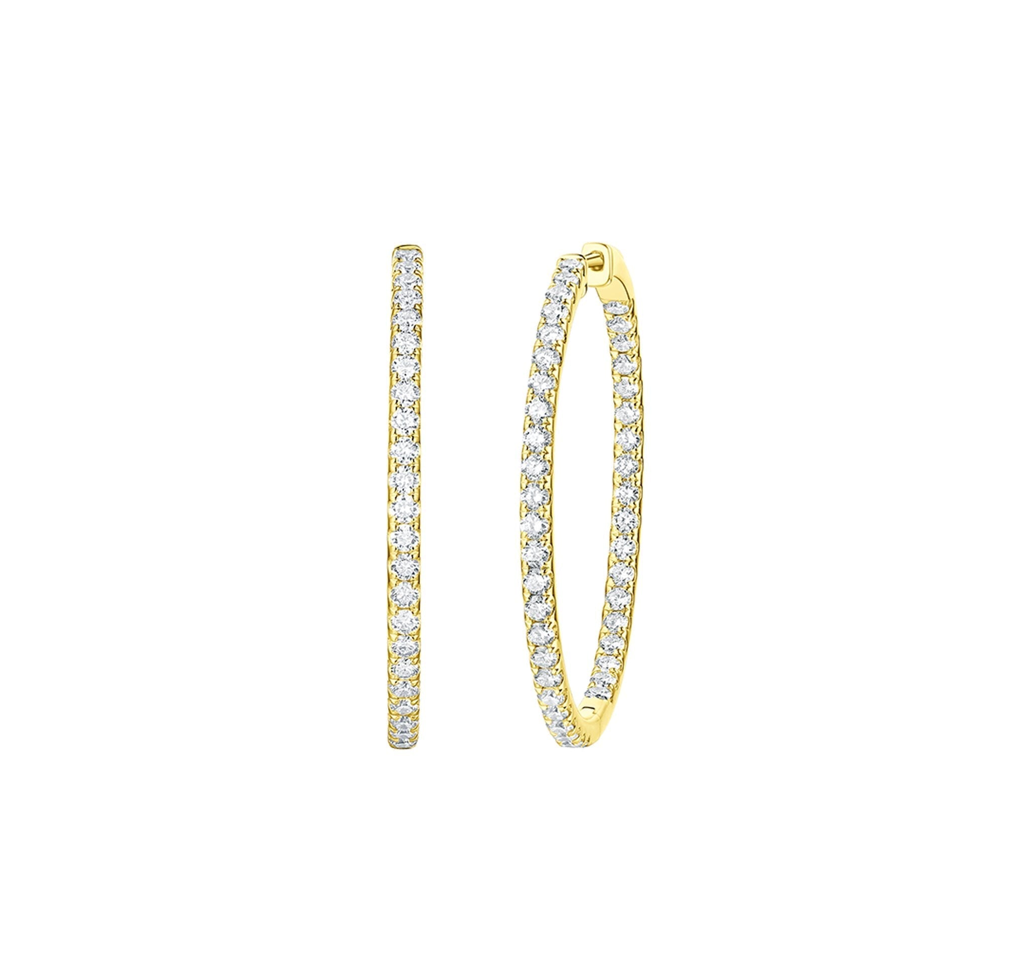Diamond Hoop Earrings – 5 CTW