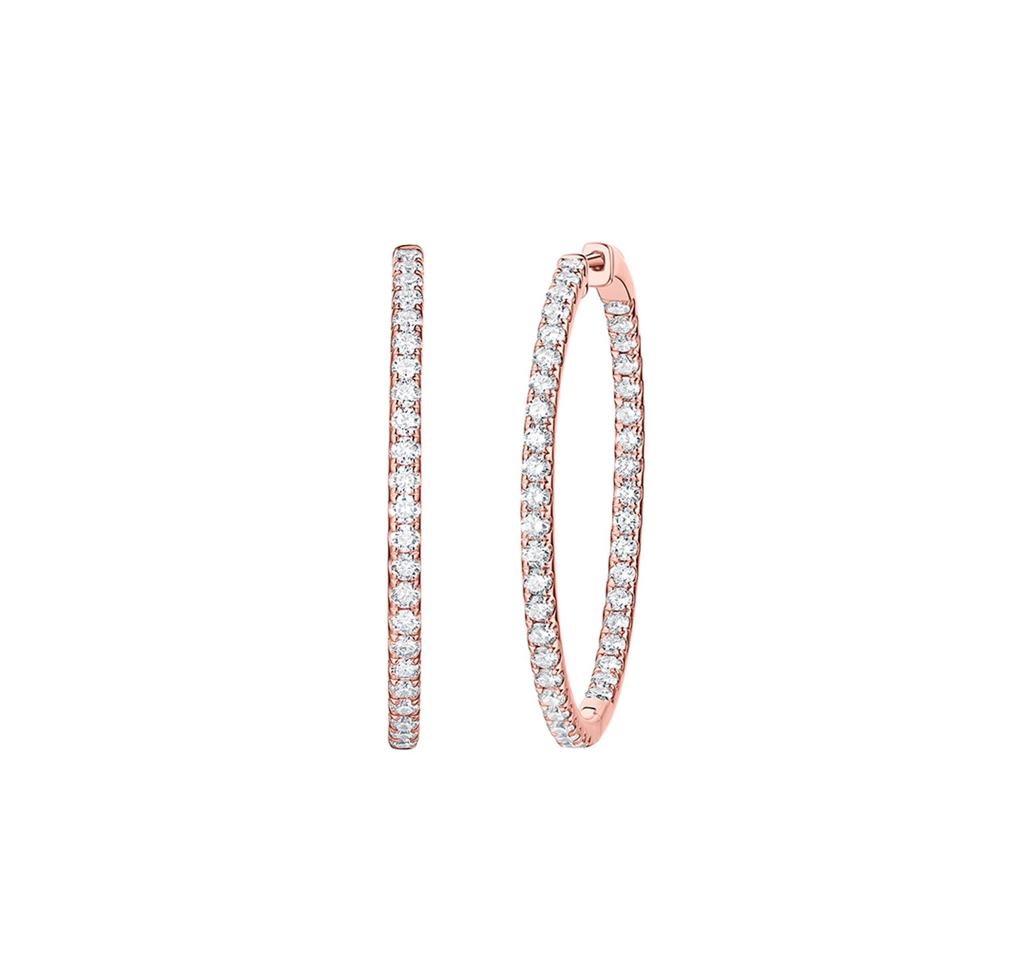 Diamond Hoop Earrings – 5 CTW