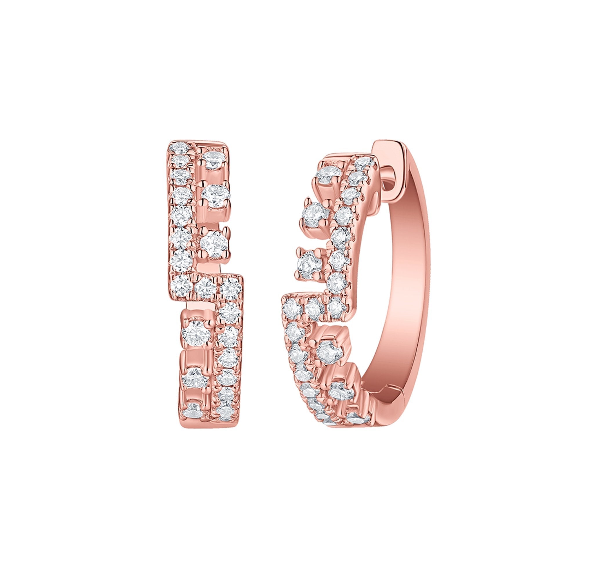 Gold Hoop Earrings – 1.5 CTW