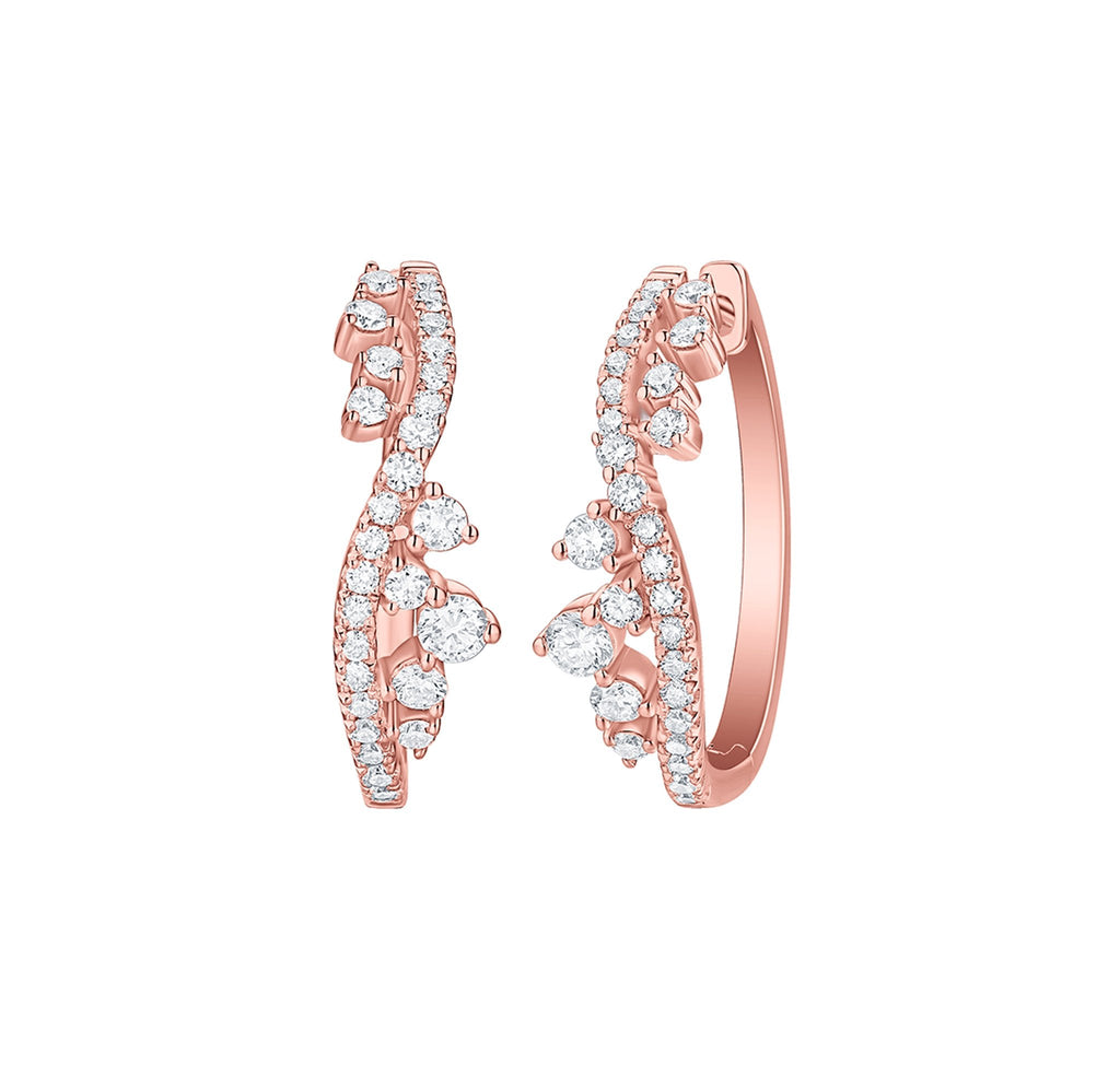 Gold Hoop Earrings – 1.7 CTW