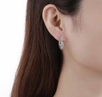 Gold Hoop Earrings – 1.7 CTW