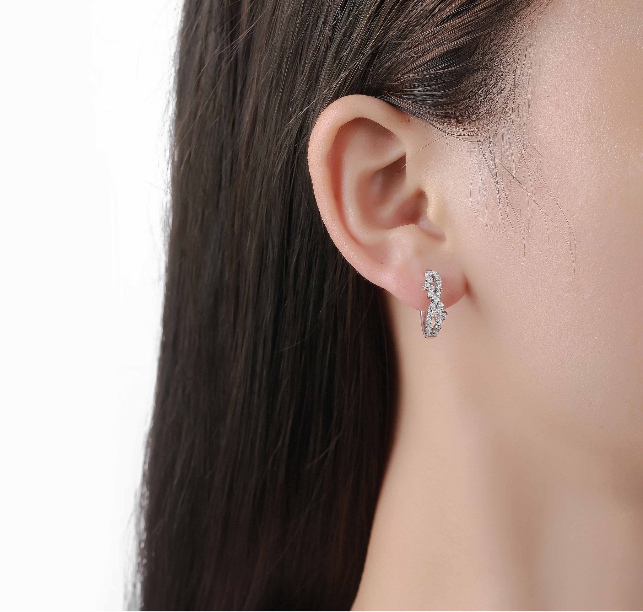 Women’S Diamond Hoop Earrings – 1.8 CTW