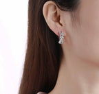 Round Diamond Hoop Earrings – 2 CTW
