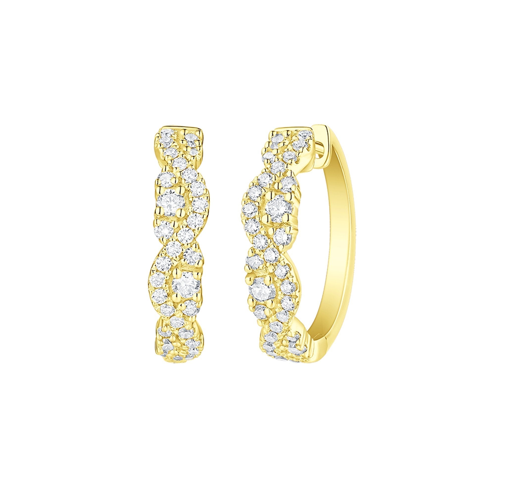 Diamond Zig Zag Earrings – 1.94 CTW