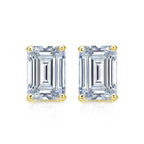 2.00 Tcw IGI Certified Emerald Diamond Stud Earring