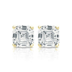 2.00 Tcw IGI Certified Asscher Diamond Stud Earring