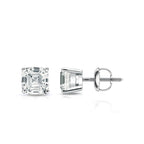 2.00 Tcw IGI Certified Asscher Diamond Stud Earring