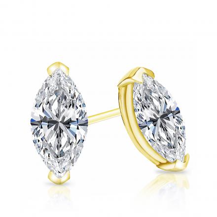 2.00 Tcw IGI Certified Marquise Diamond Stud Earring