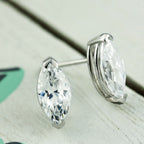 2.00 Tcw IGI Certified Marquise Diamond Stud Earring