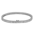Men's Emerald Tennis Bracelet 14K Solid Gold