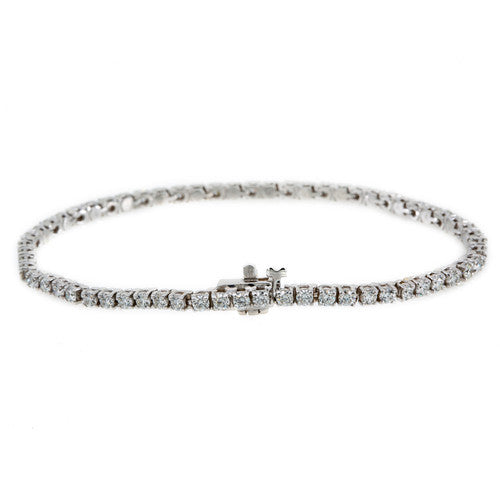 2MM Men’s Diamond Tennis Bracelet Luxury Handcrafted Jewelry