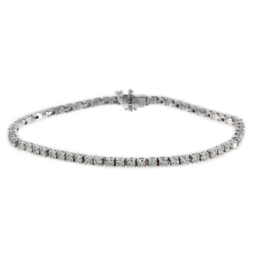 2MM Men’s Diamond Tennis Bracelet Luxury Handcrafted Jewelry