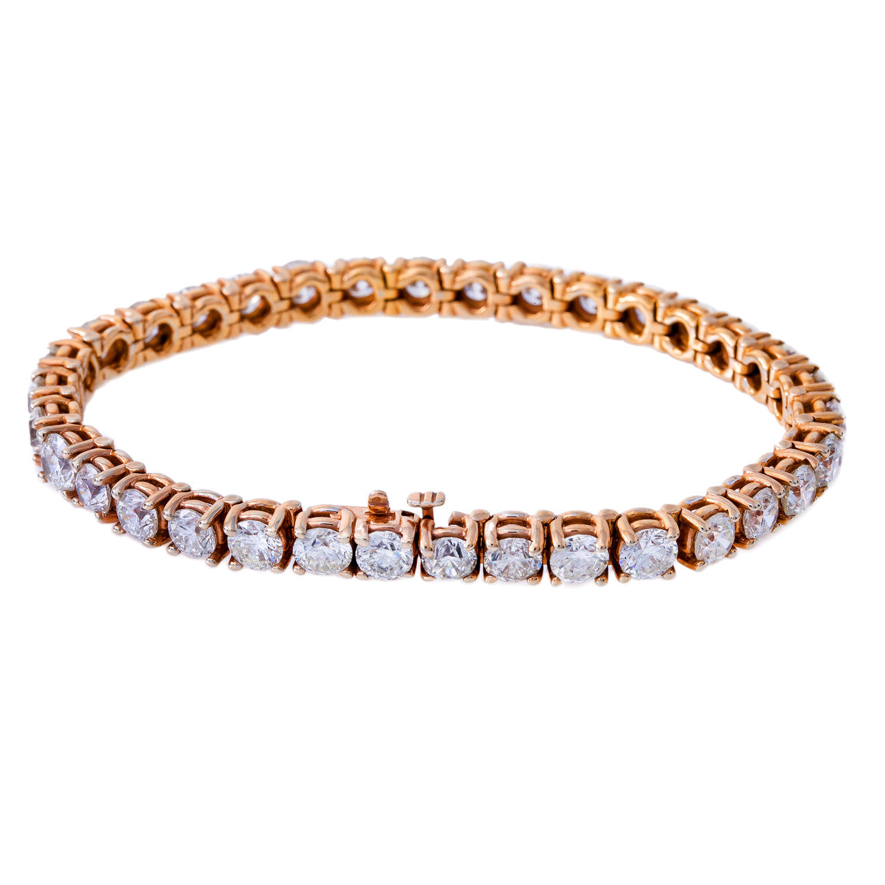 5MM Diamond Tennis Bracelet 14K Solid Gold