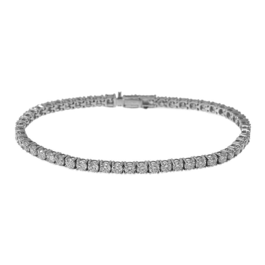 Round 3MM Diamond Tennis Bracelet