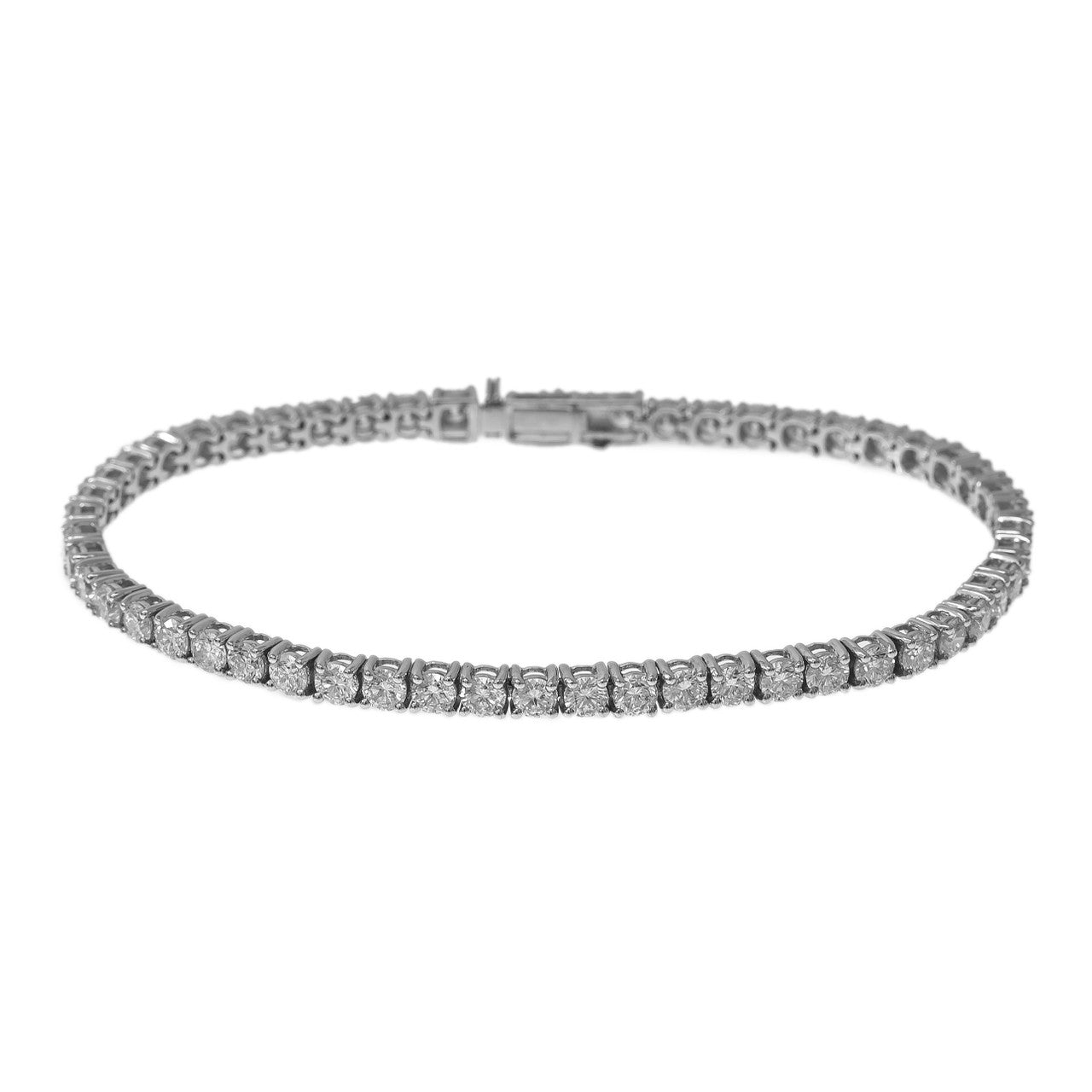 Round 3MM Diamond Tennis Bracelet