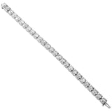 10K White Gold Round 6MM Tennis Diamond Bracelet